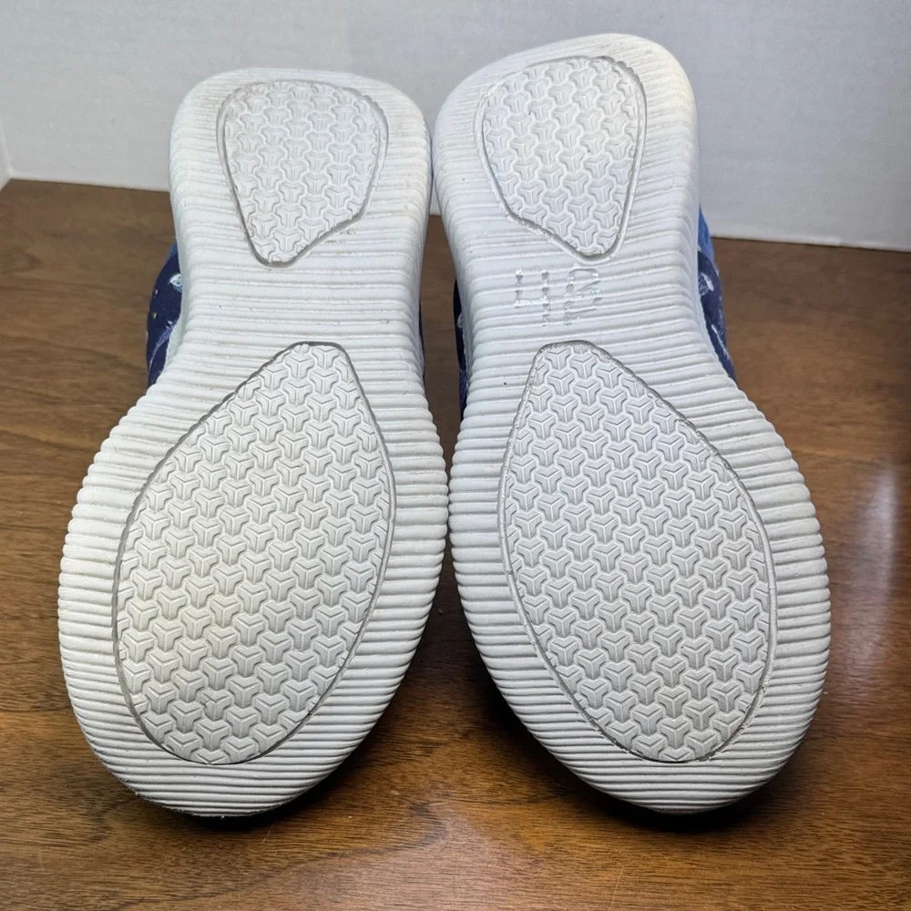 Lands End Sheep Kids Sherpa Lined Ultra Lightweight Puffer Slippers, est sz 4